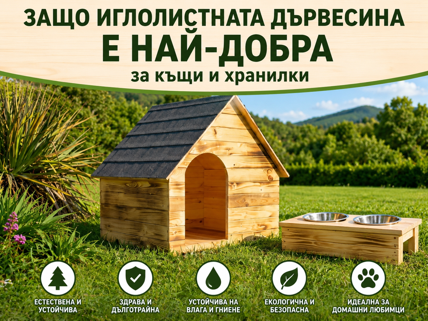 Защо иглолистната дървесина е най-добра за къщи и хранилки?